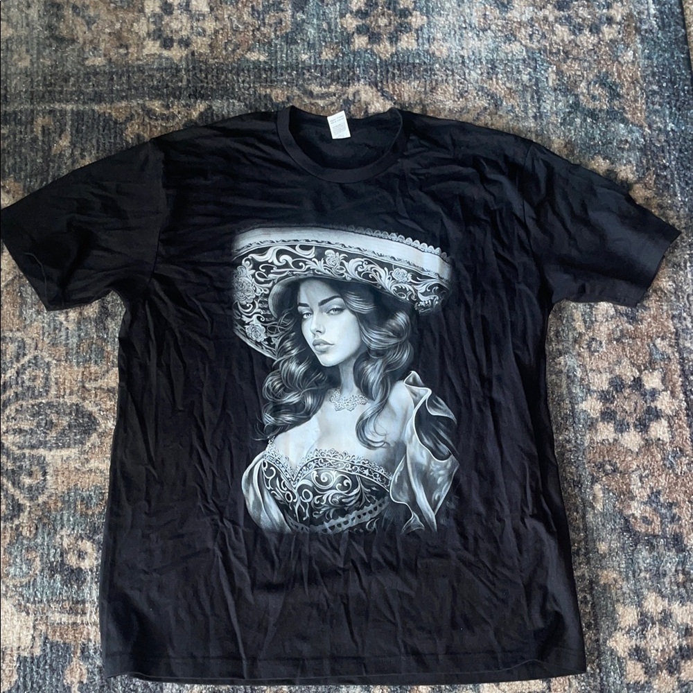 Elegant Black Graphic Casual Shirt